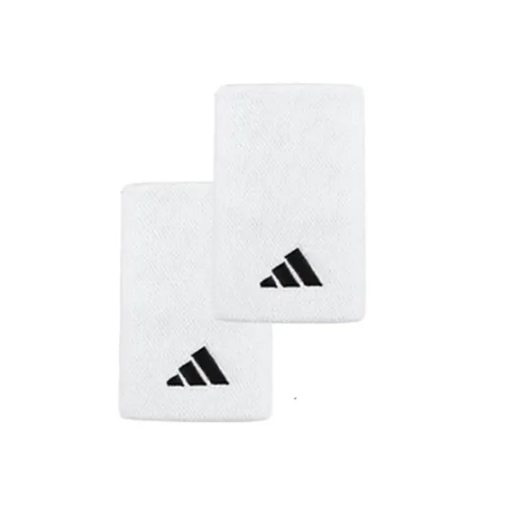 Muñequera Adidas WB L Blanca Pack x2
