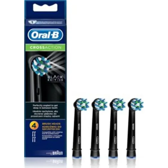 Oral-B Cross Action Recambio x4 Negro