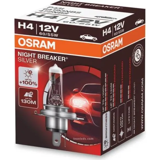 Osram H4 Night Breaker Silver +100%
