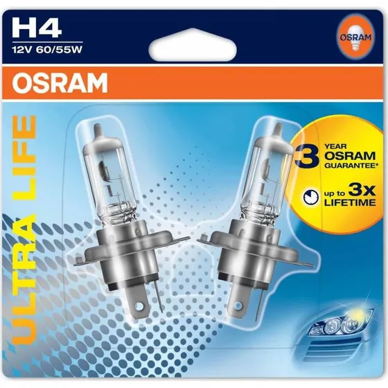 Osram 64193 ULT H-4 60/55W 12V P43T (2 uds)