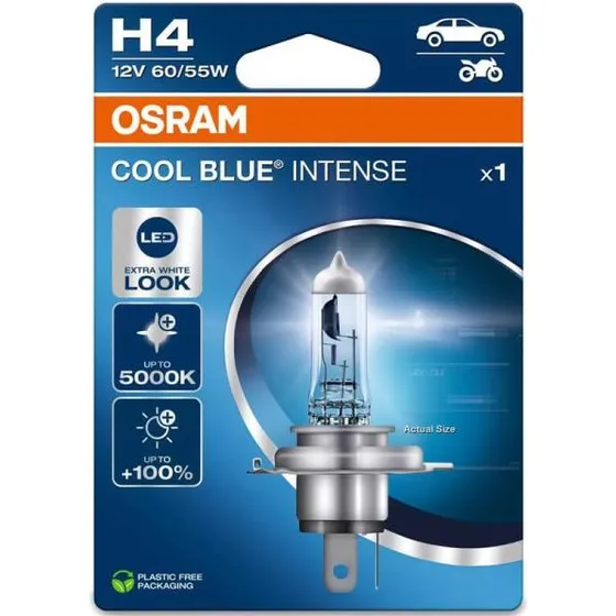 Osram Cool Blue Intense H4 5000K 12V