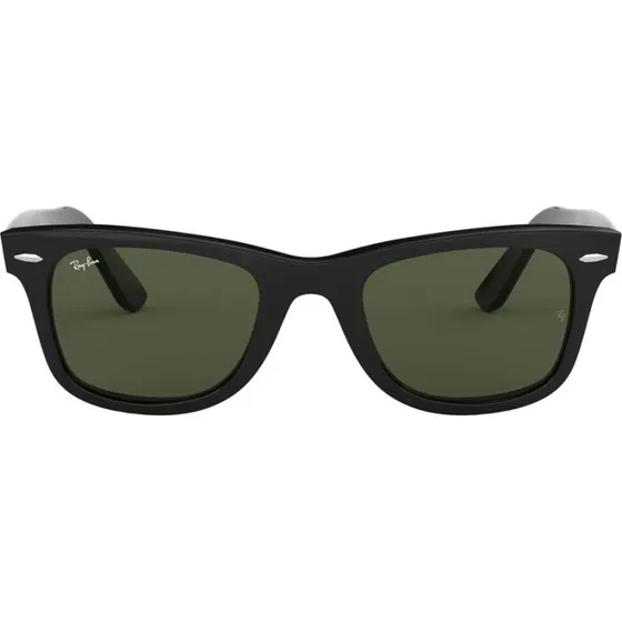 Ray-Ban Wayfarer RB 2140F Gafas de Sol Hombre Negro Lentes Verdes 52mm