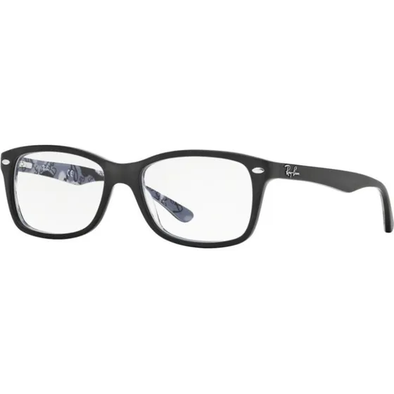 Ray-Ban RX5228 5405 Monturas Ópticas Cuadradas de Acetato Negro