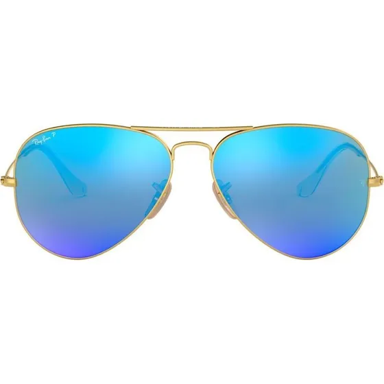 Ray-Ban Aviator RB3025 Gafas de Sol Polarizadas Oro y Azul 58mm
