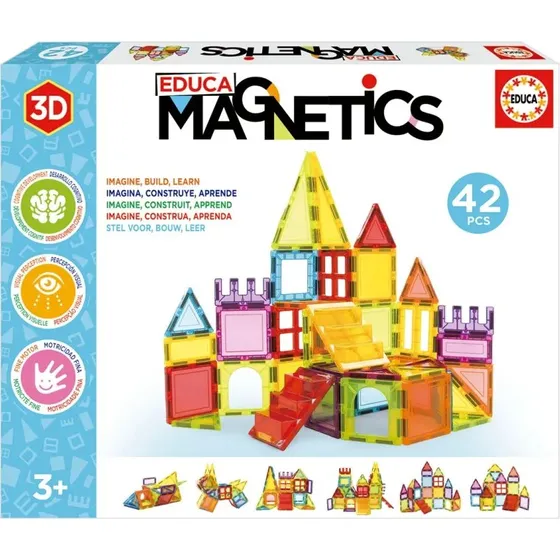 Educa Magnetics 42 Piezas Juego 3D