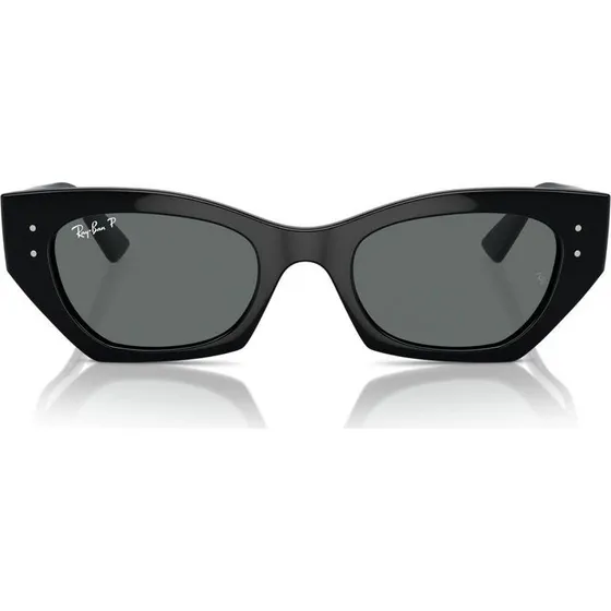Ray-Ban RB 4430 Gafas de Sol Unisex Cuadradas Negras con Lentes Grises Polarizadas