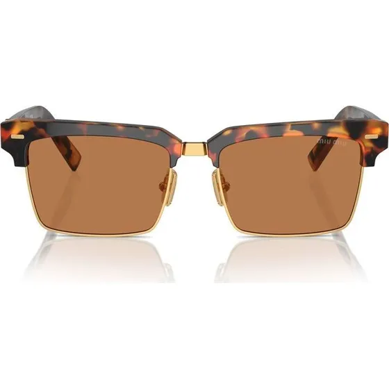 Miu Miu SMU 10ZS Gafas de Sol Cuadradas Marrón Tortuga 54mm
