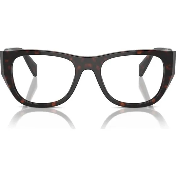 Prada PR A18V Gafas de Vista Geométricas para Mujer - Color Habano