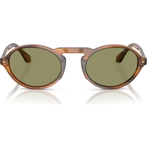Giorgio Armani AR 8219U Gafas de Sol Redondas Marrón y Verde