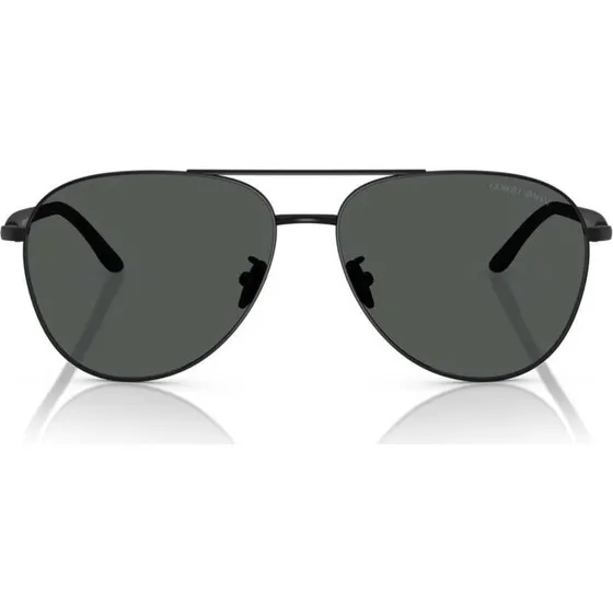 Giorgio Armani AR 6162 Gafas de Sol Piloto Negro y Gris 58mm