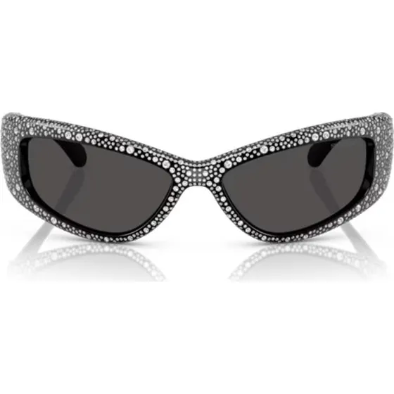 Swarovski Gafas de Sol SK6027 Mujer Cuadradas Negras Gris