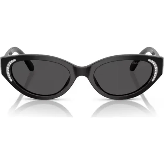 Swarovski SK6030 Gafas de Sol Ojo de Gato Negro y Gris 52mm