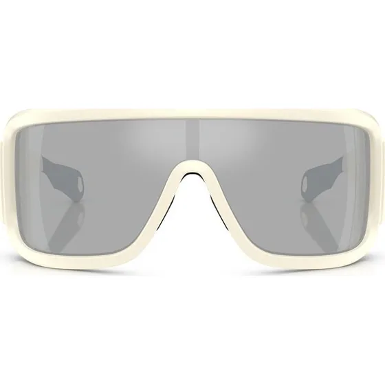 Moncler ME8003 Gafas de Sol Unisex Blanco y Gris Espejo