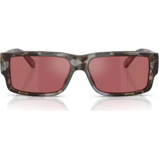 Diesel DL 2003 Gafas de Sol Hombre Rectangulares Habano y Rojo