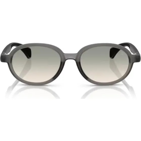 Moncler ME8006 Gafas de Sol Redondas Unisex Gris y Verde 51mm