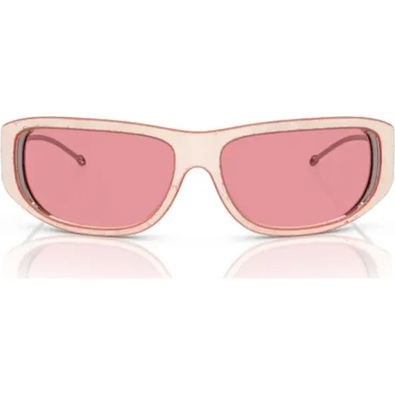 Diesel DL 3001 Gafas de Sol Unisex Rosa con Lente Espejo