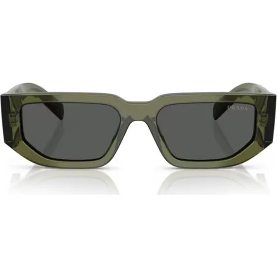 Prada PR 09ZS Gafas de Sol Hombre Verde Geométrico Gris 54mm