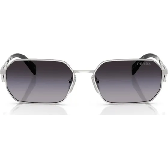 Prada PR A51S Gafas de Sol Geométricas para Mujer - Negro/Gris