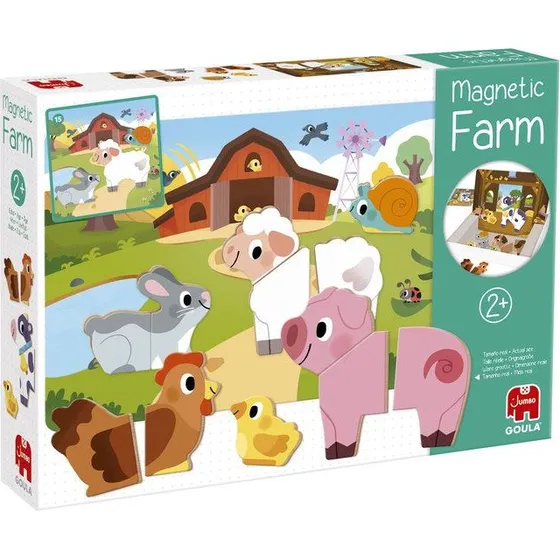 Goula Granja Magntica con 12 Animales de Madera