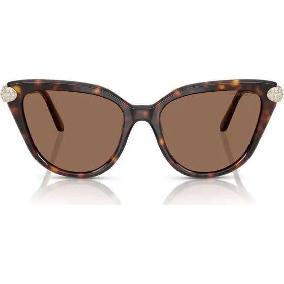 Swarovski SK 6039 Gafas de Sol Ojo de Gato Marrón 56mm