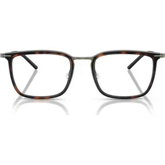 Moncler ME1001D Gafas de Vista Cuadradas Acero Color Habano