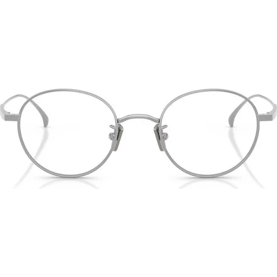 Moncler ME1013TD Gafas de Vista Redondas en Titanio Plata