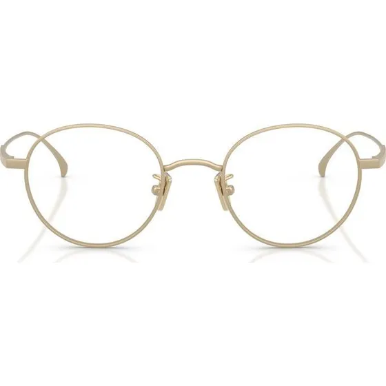 Moncler ME1013TD Gafas de Vista Redondas en Titanio Oro