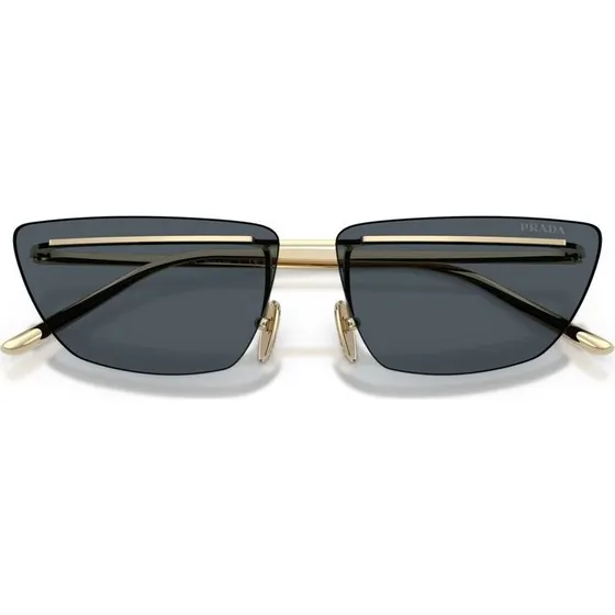 Prada Gafas de Sol C52S Ojo de Gato Negro y Oro