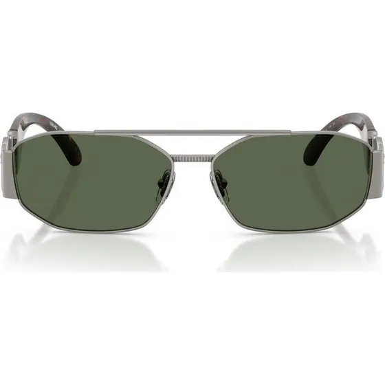 Versace VE 2287 Gafas de Sol Geométricas Rutenio y Lentes Verdes