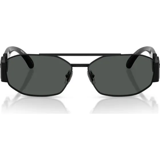 Versace VE 2287 Gafas de Sol Geométricas para Hombre - Negro/Gris