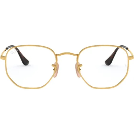 Ray-Ban RX6448 Gafas de Vista Hexagonales en Metal Oro