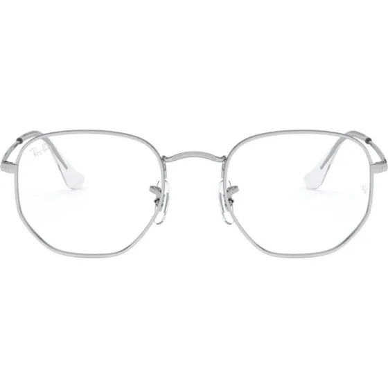 Ray-Ban RX6448 Gafas de Vista Hexagonales Metal Plata