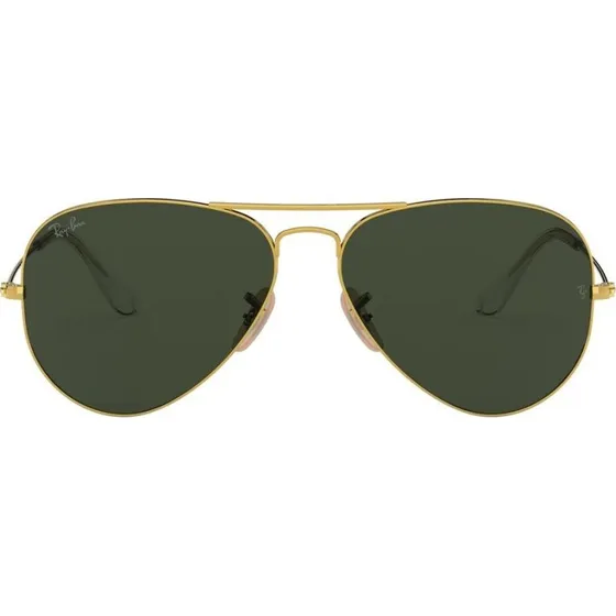 Ray-Ban Aviator RB3025 Large Metal Gafas de Sol Oro y Verde 58mm