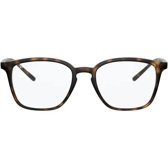 Ray-Ban RX 7185 Gafas de Vista Geométricas Unisex Habano