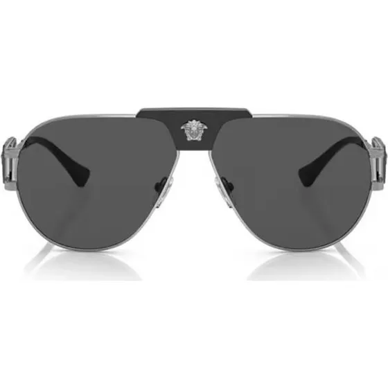 Versace VE 2252 Gafas de Sol Cuadradas para Hombre - Oro y Gris