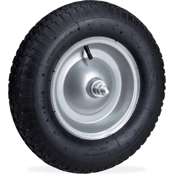 Marca Rueda Neumtica Carretilla con Eje 200 kg