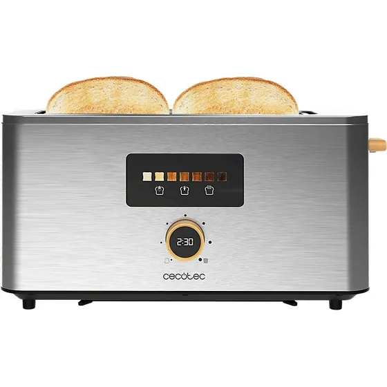 Cecotec Touch&Toast Extra Tostadora 1000W Pantalla Táctil Inox