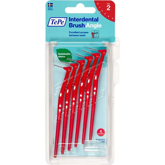 TePe Angle Cepillo Interdental Talla 3 0.6 mm Azul 6 Unidades