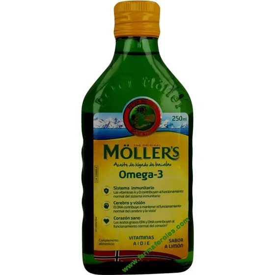 Möller's Aceite de Bacalao con Limón 250ml
