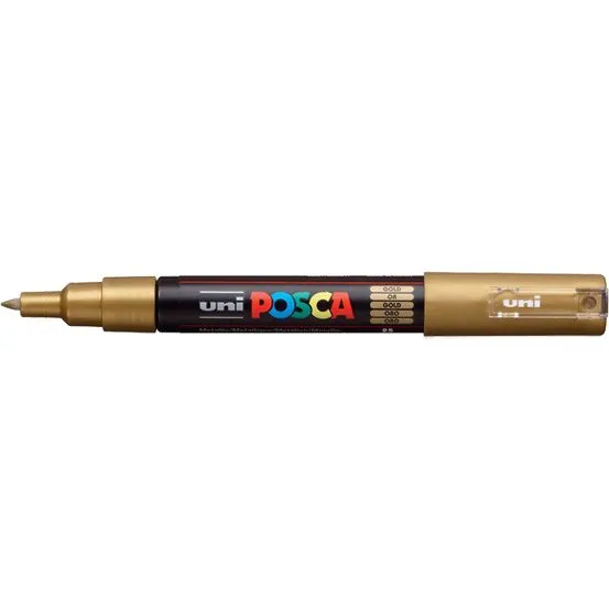 POSCA PC-1MC Rotulador Oro Punta Cónica 0,7-1 mm