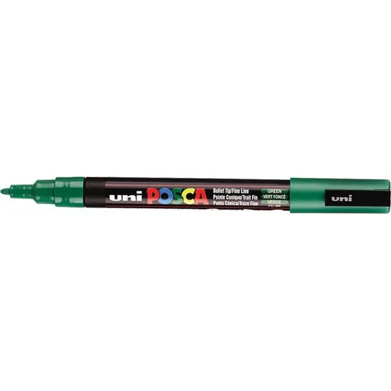 POSCA PC-3M Rotulador Verde Oscuro Punta Redonda 0,9-1,3 mm