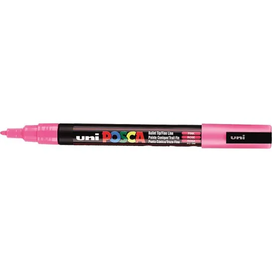 POSCA PC-3M Rotulador Rosa Punta Redonda 0,9-1,3 mm