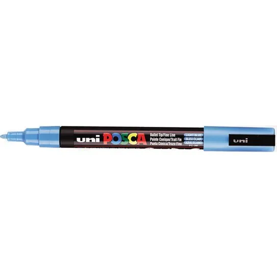 POSCA PC-3M Rotulador Azul Claro Punta Redonda 0,9-1,3 mm
