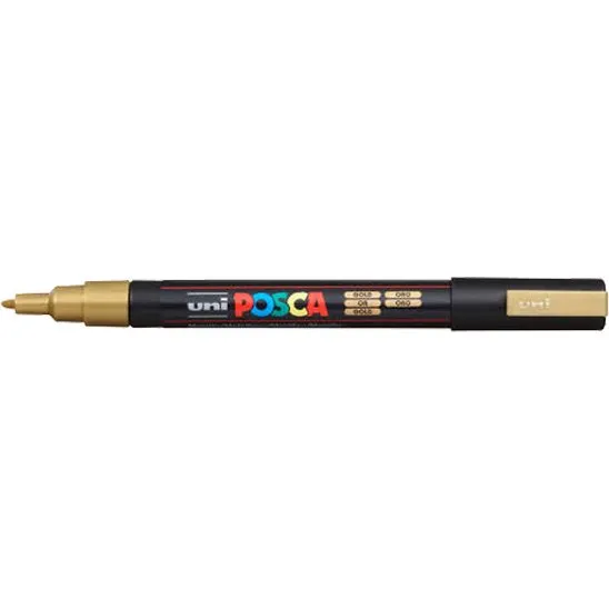 POSCA PC-3M Rotulador Oro Punta Redonda 0,9-1,3 mm