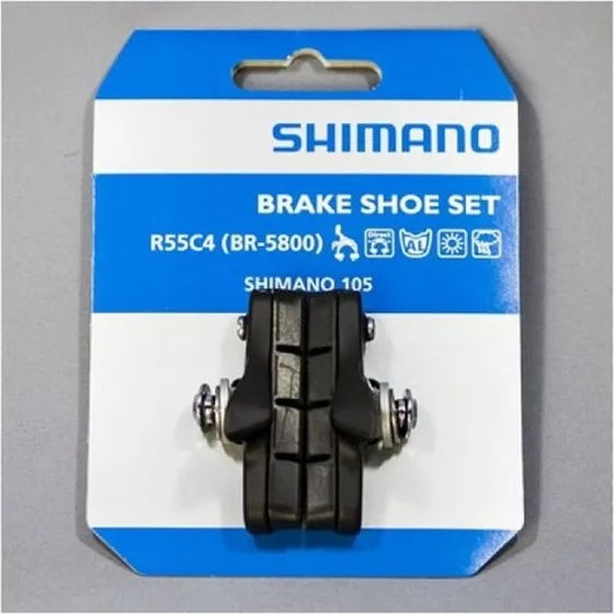 Shimano 105 Par de Zapatas de Freno BR-5800L R55C4 Negro