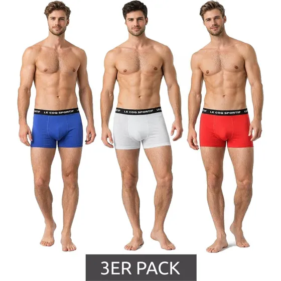 Pack de 3 Calzoncillos Bóxer Le Coq Sportif de Algodón para Hombre