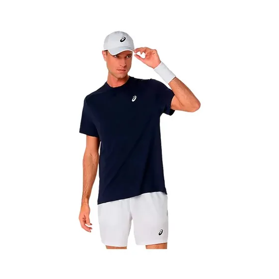 Camiseta ASICS Court manga corta azul noche - L