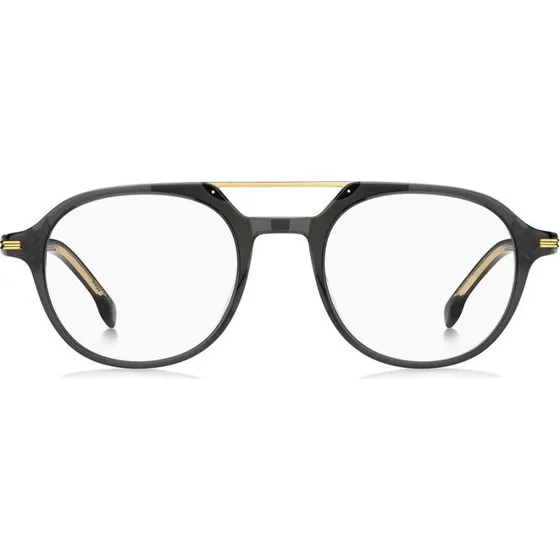 Boss 1849 Gafas de Vista Hombre Redondas Gris