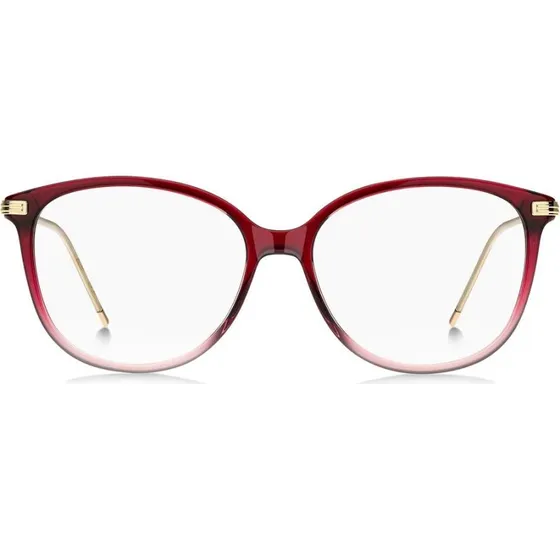 Boss 1863 Gafas de Vista Mujer Redondas Rojas