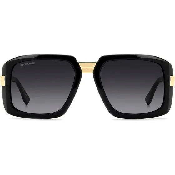 Dsquared2 D2 0178/S Gafas de Sol Geométricas Negras para Hombre